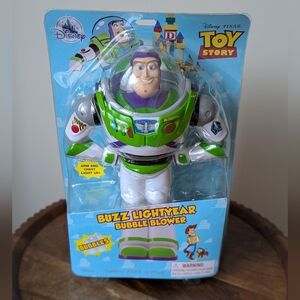 Disney Parks Toy Story Buzz Light Year Bubble Blower Arm Chest Lights NIB